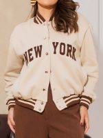 Jaqueta Feminina College Moletom New York Liz