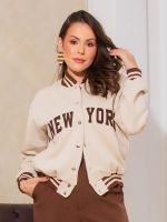 Jaqueta Feminina College Moletom New York Liz