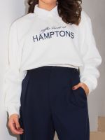 Blusa Feminina Moletom Bordada Hamptons Marcela