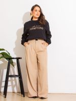 Blusa Feminina Moletom Bordada Hamptons Marcela