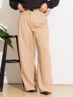 Calça Feminina Alfaiataria Pantalona com Fivela Alicia