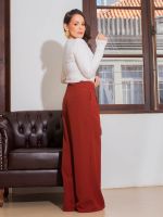 Calça Feminina Alfaiataria Pantalona com Fivela Alicia