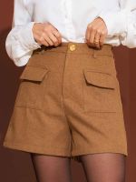 Shorts Feminino Alfaiataria Cintura Alta Scarlett