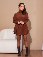 Blusão Feminino Tricô Modal Gola Alta Isadora