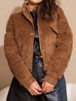 Jaqueta Feminina Puffer Veludo Cotêle Peluciada Beatrice