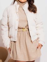 Jaqueta Feminina Puffer Veludo Cotêle Peluciada Beatrice