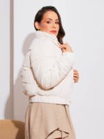 Jaqueta Feminina Puffer Veludo Cotêle Peluciada Beatrice