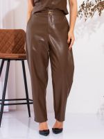 Calça Feminina Couro Eco Reta Samara