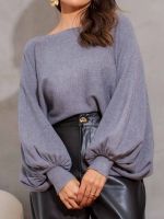 Blusa Feminina Tricô Canelado Manga Longa Ana