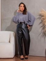 Blusa Feminina Tricô Canelado Manga Longa Ana