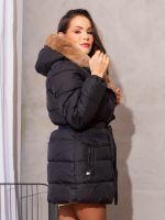 Jaqueta Feminina Puffer Alongado Peluciada Mariana