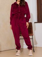 Conjunto Feminino Plush com Capuz Taís