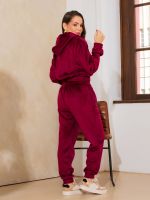 Conjunto Feminino Plush com Capuz Taís