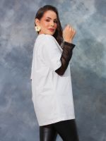 T-Shirt Feminina Oversized Básica Alice