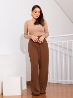 Body Feminino Canelado Manga Longa Decote Quadrado Anne