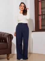 Blusa Feminina Tricô Modal Básica Manga Longa Bia
