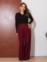 Blusa Feminina Tricô Modal Básica Manga Longa Bia
