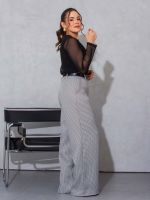 Calça Feminina Alfaiataria Pied de Poule Naty