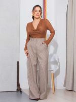 Calça Feminina Alfaiataria Pied de Poule Naty