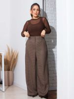 Calça Feminina Alfaiataria Pied de Poule Naty