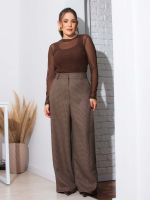Calça Feminina Alfaiataria Pied de Poule Naty