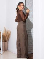Calça Feminina Alfaiataria Pied de Poule Naty