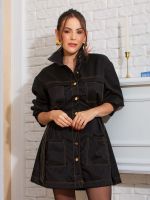 Parka Feminina Alongada com Bolsos Virginia