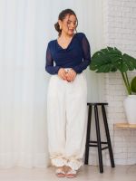 Calça Feminina Ampla com Bolsos Virginia