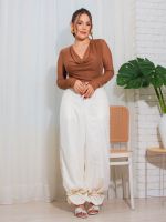 Body Feminino Tule Drapeado Brenda