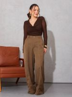 Body Feminino Tule Drapeado Brenda