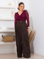 Body Feminino Tule Drapeado Brenda
