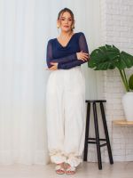 Body Feminino Tule Drapeado Brenda