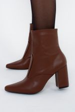 Bota Feminina Cano Curto Salto Bloco Rafaela
