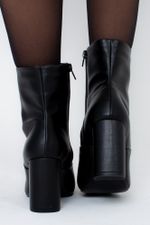 Bota Feminina Cano Curto Salto Bloco Rafaela