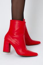 Bota Feminina Cano Curto Salto Bloco Rafaela