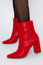 Bota Feminina Cano Curto Salto Bloco Rafaela