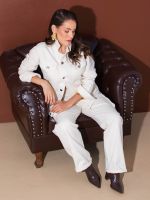 Calça Feminina Sarja Reta Cargo Bianca