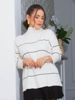 Blusa Feminina Tricô Modal Listrado Júlia