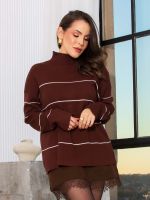 Blusa Feminina Tricô Modal Listrado Júlia