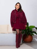 Jaqueta Feminina Oversized em Suede Dafne