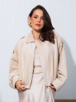 Jaqueta Feminina Oversized em Suede Dafne