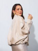 Jaqueta Feminina Oversized em Suede Dafne