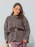 Blusa Feminina Tricô com Tranças Donatella