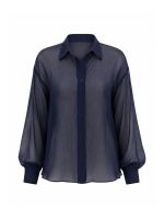 Camisa Feminina em Chiffon Texturizado Mirella