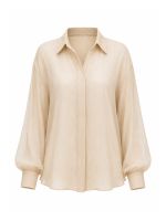 Camisa Feminina em Chiffon Texturizado Mirella