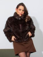 Shorts Saia Feminina Alfaiataria Transpassada Celine