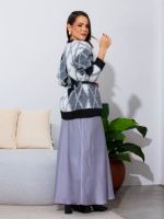 Saia Feminina Midi de Cetim Fiorella