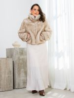 Saia Feminina Midi de Cetim Fiorella