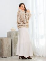Saia Feminina Midi de Cetim Fiorella