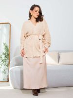Cardigan Feminino Tricô com Faixa Clarice